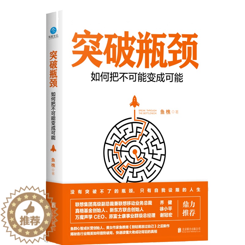 [醉染正版]正版 突破瓶颈如何把不可能变成可能 站在马云马化腾精英的肩膀上为自己当下的人生困局找到出口自我提升成功励