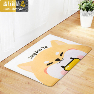 家用浴室防滑垫厨房卧室卡通口进脚垫厕所垫子卫生间吸水地垫 三维工匠地毯