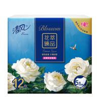 清风手帕纸花萃随身便捷式迷你加厚5层6片*12包B64CHC