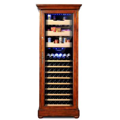 尊堡(zunbao)BJW-508D 压缩机恒温红酒柜 高端实木 欧式设计 纯铜蒸发器 168支装508升 自动除霜