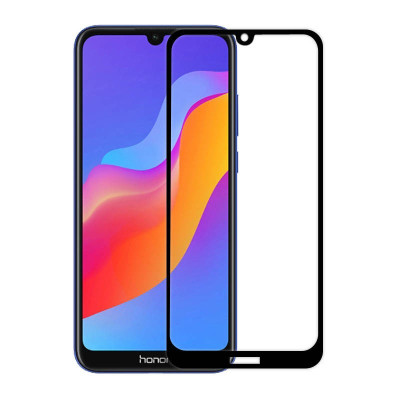 [买2送手机壳]轻万适用华为荣耀畅玩8a钢化膜honor全屏玻璃贴膜huawei黑色高清手机钢化膜