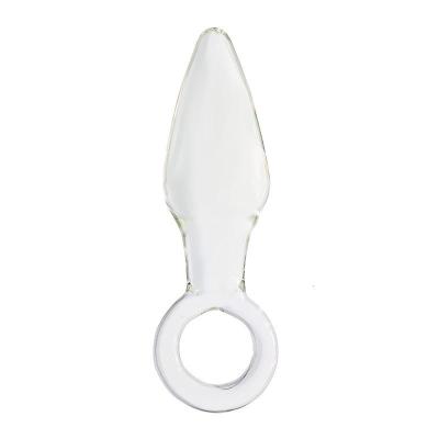 水晶玻璃戒指拉珠肛塞扩肛器性工具夫妻激情成人用品玩具自玩抽插 37D透明色