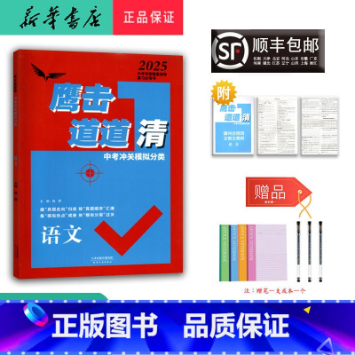 语文 九年级/初中三年级 [正版] 2025新版 鹰击长空道道清 中考冲关模拟分类 语文