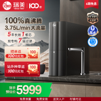 Rheem瑞美 加热净水器1000G大通量家用厨下式直饮一体净水机RO反渗透过滤自来水 RWRH-2500G1