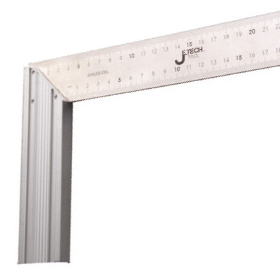 捷科 不锈钢直尺加厚钢直尺套装钢尺高精度刻度尺子金属角尺直角尺