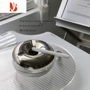 三维工匠CMYD简约长方形纸巾盒北欧创意客厅 ins风银色抽纸盒复古餐厅纸抽 太空舱烟灰缸