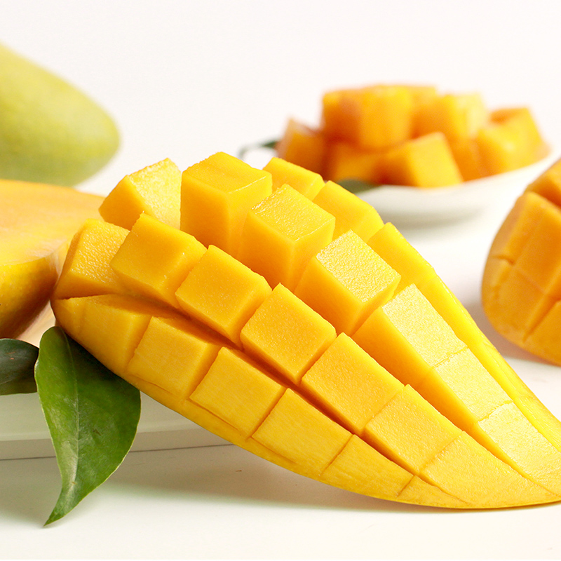 鲜菓篮 芒果水果越南玉芒5斤装中大果 进口芒果青皮芒 应季新鲜水果