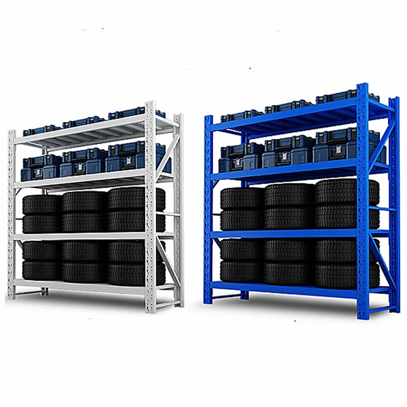 东杉储物架重型货物储物架快递存放架鞋架仓库置物架 蓝色 1200*600*2000