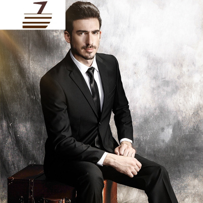 NEWLAKE西服套装男士三件套英伦韩版修身西装中青年商务职业正装结婚礼服