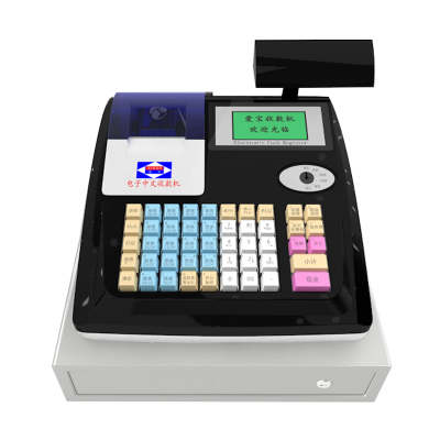 爱宝（Aibao）M-3000U收款机收银机一体机超市便利店餐饮点餐奶茶母婴扫码收银系统黑色