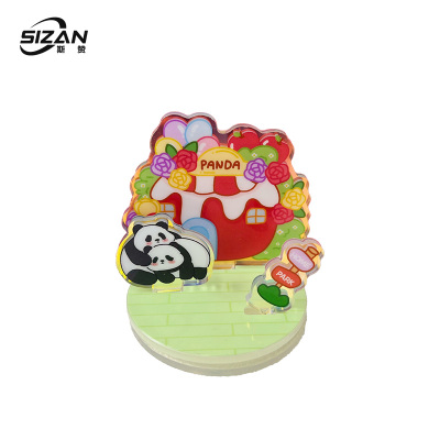 斯赞 电子 熊猫主题亚克力旋转立牌 100*95mm 个