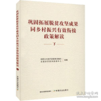 正版新书]巩固拓展脱贫攻坚成果同乡村振兴有效衔接政策解读 下