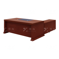 臻远 ZY-DBT-16 油漆家具老板桌大班台办公桌主管经理桌含副柜2.2米