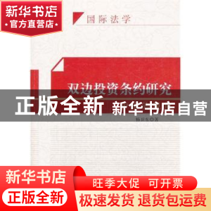 正版 双边投资条约研究:中国的视角 杨卫东著 知识产权出版社 978