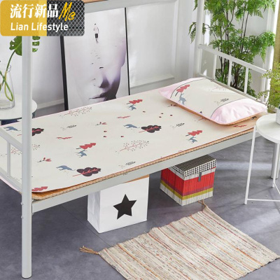 宿舍冰丝凉席学生单人床卡通0.9米宽90x190cm软0.8竹1m席子1.2 三维工匠凉席/凉枕