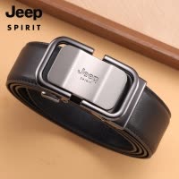 jeep吉普正品真皮男士皮带自动扣纯牛皮男腰带商务休闲百搭裤带男
