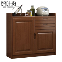 智叶舟实木茶水柜100*40*90cm台