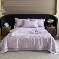 名都丽人 MDLR-69 提花镂空夏凉被 150*200cm 紫色(计价单位:条)