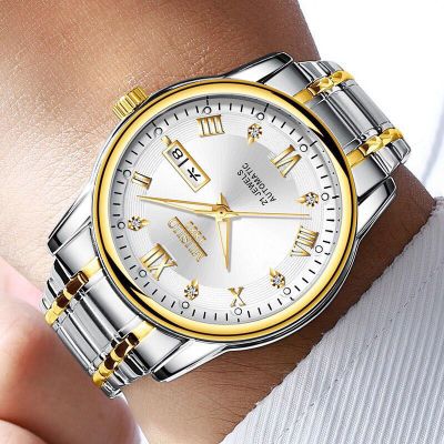 铭侣机械表男自动机械表男士防水男表夜光表金镂空手表男