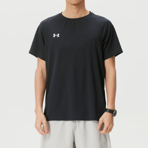 安德玛(Under Armour)短袖男装新款舒适透气圆领运动服时尚潮流T恤21500140-100 ZP