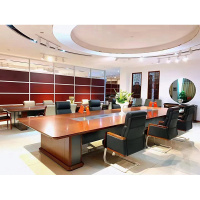 匡大会议桌4.8米会议桌轻奢风H1719-4800F(4800W*1700D*780H)