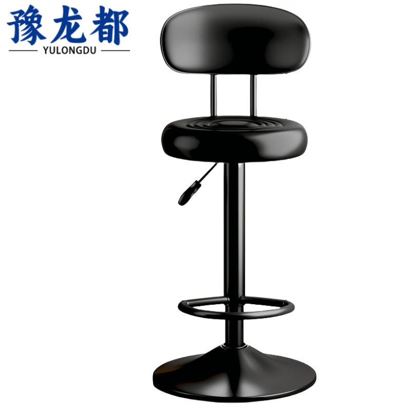 豫龙都吧台凳皮质把