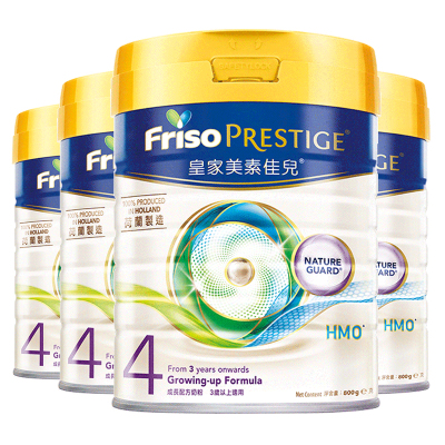 [4罐装 | 港版皇家]美素佳儿(Friso)荷兰皇家美素力港版 婴儿奶粉美素佳儿4段 800g/罐[27年4月]