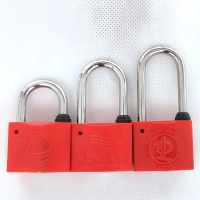 门答案SGS40 40mm 表箱锁 塑钢挂锁 梅花锁 (计价单位:个) 红色