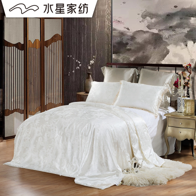 水星家纺国色娇兰蚕丝春秋被/二合一被子母被二合一单双人被芯被子床上用品