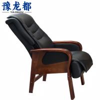 豫龙都办公椅实木把