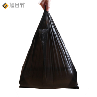 旭目竹 家用背心式垃圾袋黑色加厚一次性塑料袋50只/捆 宽32*62cm 捆