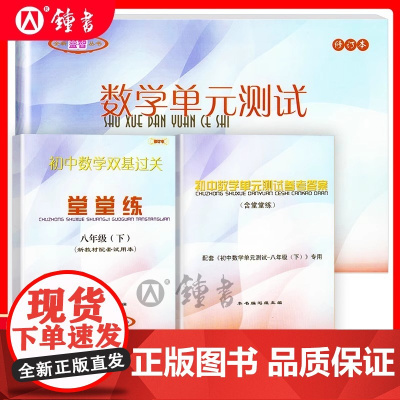 2024-2025堂堂练八下数学初中数学双基过关堂堂练八年级下册8第二学期数学单元测试卷光明日报出版社上海沪教版新版八下
