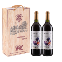 双支 Mountfei法国原酒进口红酒都市女孩甜红葡萄酒 送礼品袋