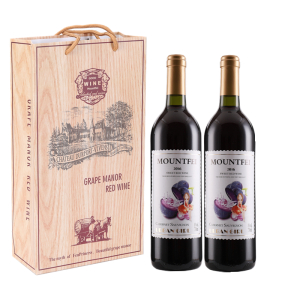 双支 Mountfei法国原酒进口红酒都市女孩甜红葡萄酒 送礼品袋
