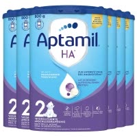 [6罐装]Aptamil德国原装进口爱他美HA适度水解2段6个月以上婴儿配方奶粉800g
