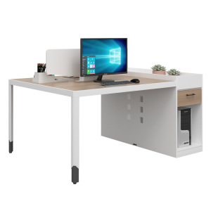 匡大办公桌 现代简约员工桌 1.6米双人位职员桌 KDT-FP688C-2