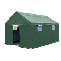 探在途 TZT40614133 户外施工帐篷防雨应急救援加棉帆布帐篷 6*5米