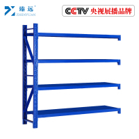 臻远轻型仓储货架置物架仓库铁架子地下室货架~蓝色四层副架200*50*200