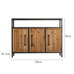 美式复古铁艺斗柜玄关柜餐边柜高柜酒柜边几民宿乡村工业风整装