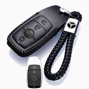 [补贴10%]2020款奔驰真皮钥匙套E级E300L/E260L/ C200L/C260/GLC260L专用扣汽车钥匙包