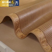 加厚凉席1.5m床1.8米三件套双人藤席单人120可折叠90宿舍席子 三维工匠