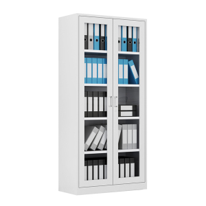 慧采云 办公家具优质钢制常规通玻办公柜铁皮柜文件柜柜子档案资料柜850*390*1800mm