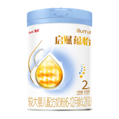 [蓝钻升级]惠氏启赋蕴怡2段7种HMO进口奶源奶粉810g*1罐