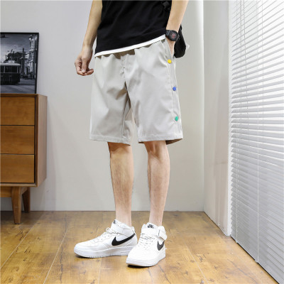 狮臣SHICHEN短裤男2021年夏季新款宽松短裤男潮牌休闲运动五分中裤潮流外穿沙滩裤运动五分裤男装