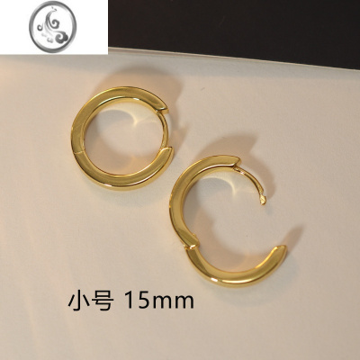 JiMi法式S925银针耳圈女小众设计高级感素圈网红耳饰2022年新款潮