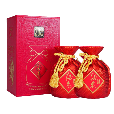 酒鬼酒 红坛20 52度 500ml*2 馥郁香型白酒 新老版本年份随机