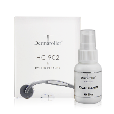 德国Dermaroller家用微针滚轮导入仪精华导入美容仪美容院美塑滚针HC902-微针0.2mm+消毒液套装