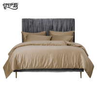 伊伊爱 60高支长绒棉纯色素色纯棉四件套