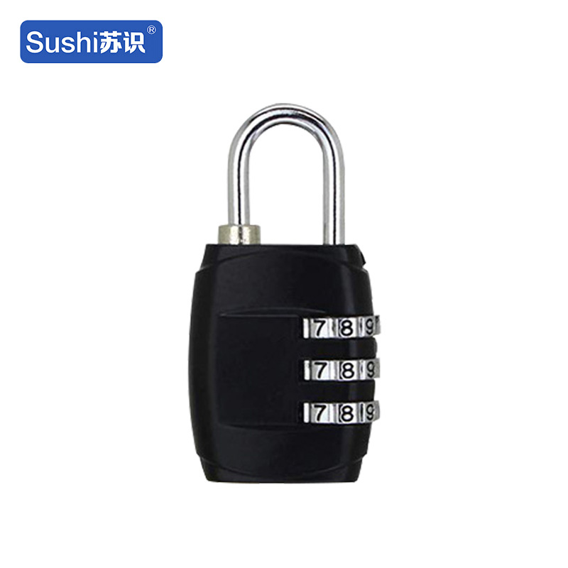 苏识 ZCC303黑 三位密码锌合金 密码锁 (计价单位:个) 黑色