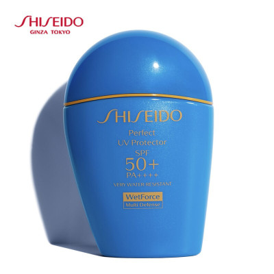 资生堂（Shiseido）防晒霜蓝胖子白胖子新艳阳夏臻效水动力防晒乳清爽隔离蓝胖子防日晒霜（混干皮）50ml